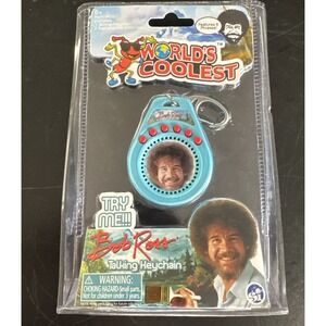 Worlds Coolest Bob Ross Talking Keychain 6 Phrases Super Impulse 5001 New
